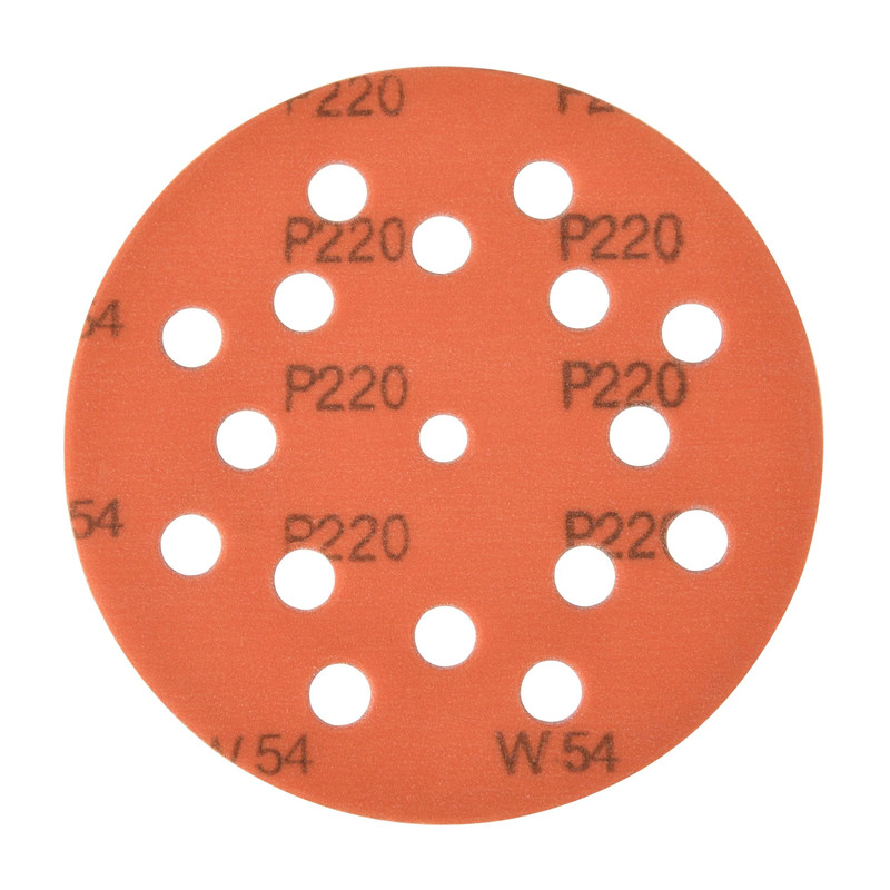Extreme Orange 5" Sanding Disc - Grit:220 Grit - Pieces:10-Piece